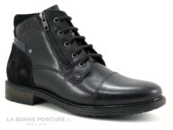 Point D Orgues FORY Noir - Boots Homme - 2 Fermetures Eclair