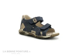Bopy BEDEC Bleu - Nu-pieds Velcro - BEBE GARCON