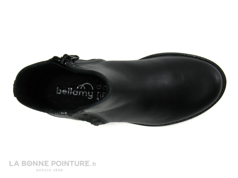 Bellamy CASTEL Noir - Glitter Et Fronces Cote - Boots Fille - Image 6