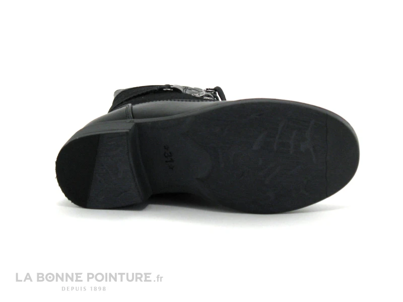 Wipop DALLIA Noir - Bottillon Fille Lacet Et Zip - Image 7
