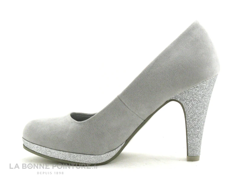 Marco Tozzi 2-22441-30 Grey - Escarpin Gris Talon Haut - Image 3