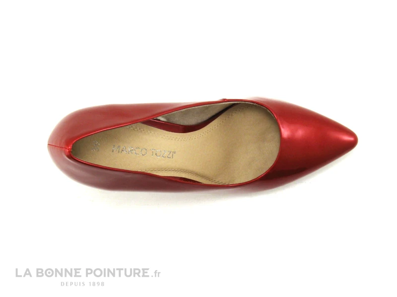 Marco Tozzi 2-22415-20 Chili Metal - Rouge Verni Talon Escarpin - Image 6