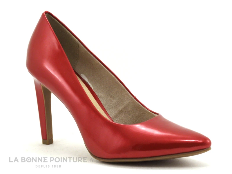 Marco Tozzi 2-22415-20 Chili Metal - Rouge Verni Talon Escarpin