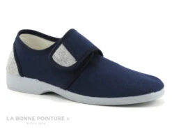 Ouf 797 REGULE Marine - Chausson Velcro Homme