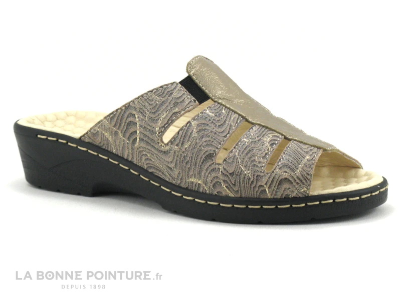 Pedi Girl DOMI Taupe Fumo - Mule Confortable Femme - Image 5