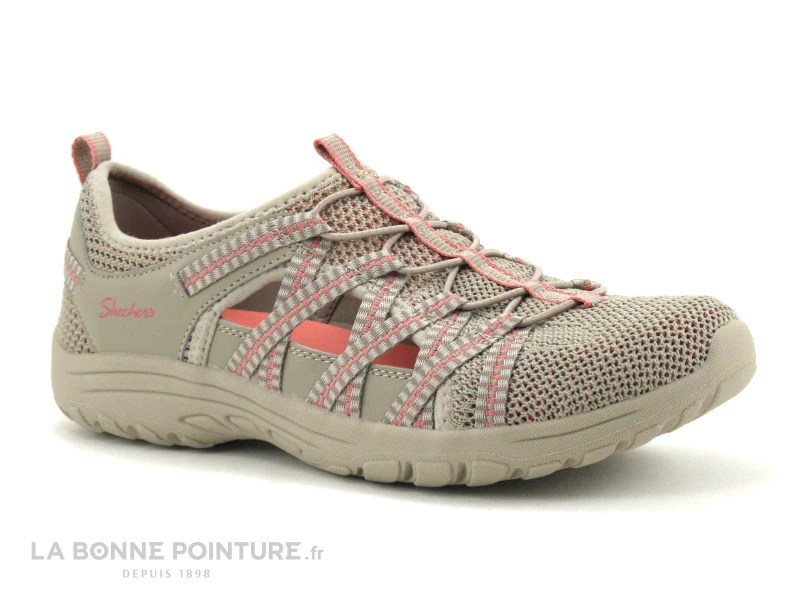 Skechers Reggae Fest 2-0 Happy Getaway Beige Rose - Chaussure Aeree F - Image 5