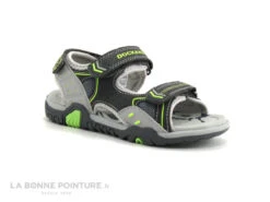 Dockers 44EM601 637120 - Gris - Noir - Nu-pieds GARCON