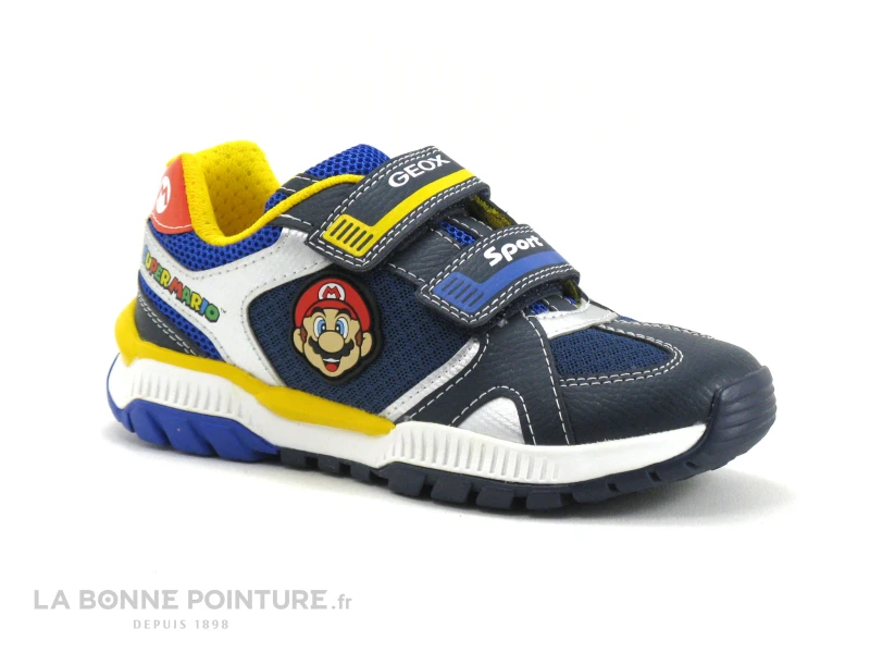 Geox SUPER MARIO J25AXA Tuono Navy Royal - Basket Enfant A Scratches - Image 5