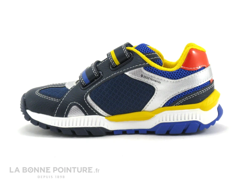 Geox SUPER MARIO J25AXA Tuono Navy Royal - Basket Enfant A Scratches - Image 3