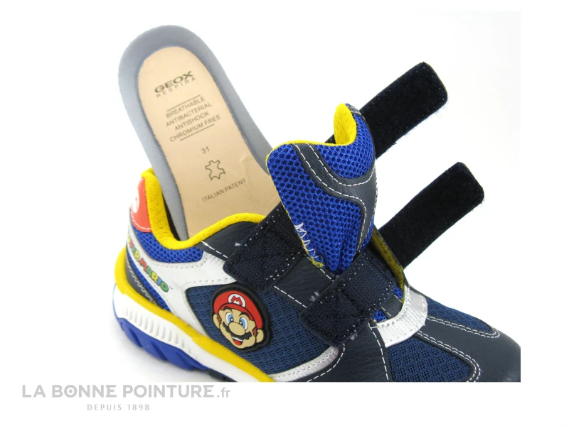 Geox SUPER MARIO J25AXA Tuono Navy Royal - Basket Enfant A Scratches - Image 6