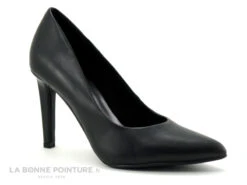 Marco Tozzi 2-22415-20 Black - Escarpin Noir A Talon Haut