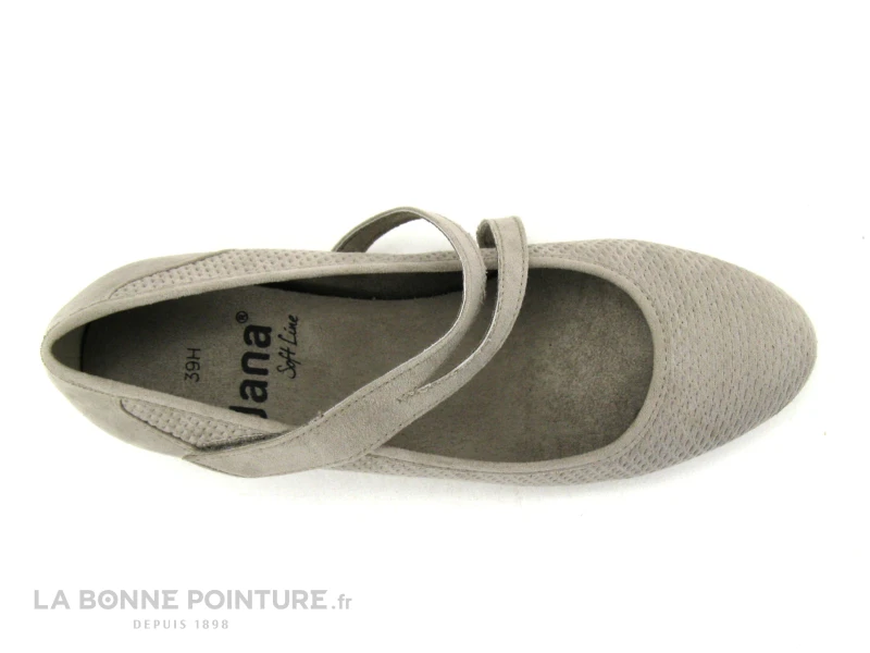 Jana 8-24363-20 Stone - Escarpin Beige Taupe Avec Bride - Image 6