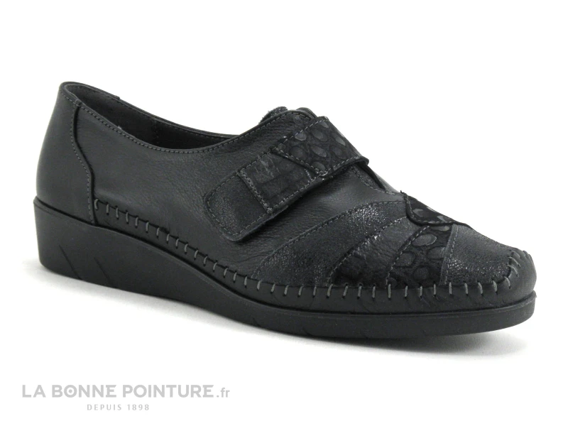 3 Points De Suspension KIAPUR 18382 Noir - Chaussure Velcro - Image 5
