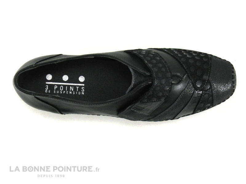3 Points De Suspension KIAPUR 18382 Noir - Chaussure Velcro - Image 6