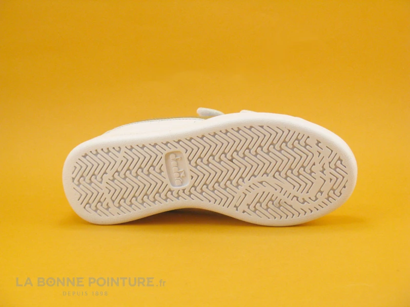 Diadora GAME P PS Girl - White Gold - Basket Fille 2 Scratches - Blanc Or - Image 7