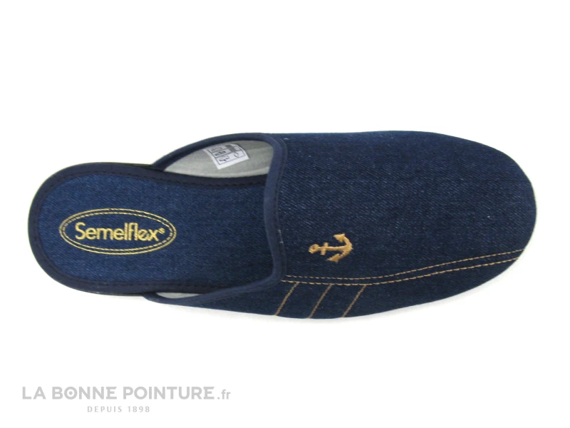 Semelflex MARWIN 2 Jeans - Mule Homme Bleue - Image 4