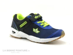 Lico BARNEY Marine Turkis - Basket Enfant - Elastique Et Velcro