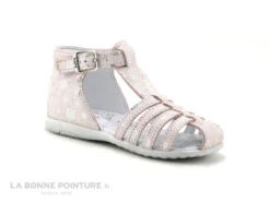 Bopy ZETATI Rose Lezard - Sandale BEBE Fille