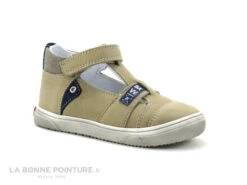 Bopy RESTO Beige - Chaussure Ouverte Bebe Garcon - Velcro