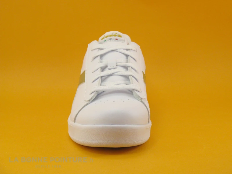 Diadora GAME 872730-40-31 White Gold - Sneakers Blanche Et Or - Image 2