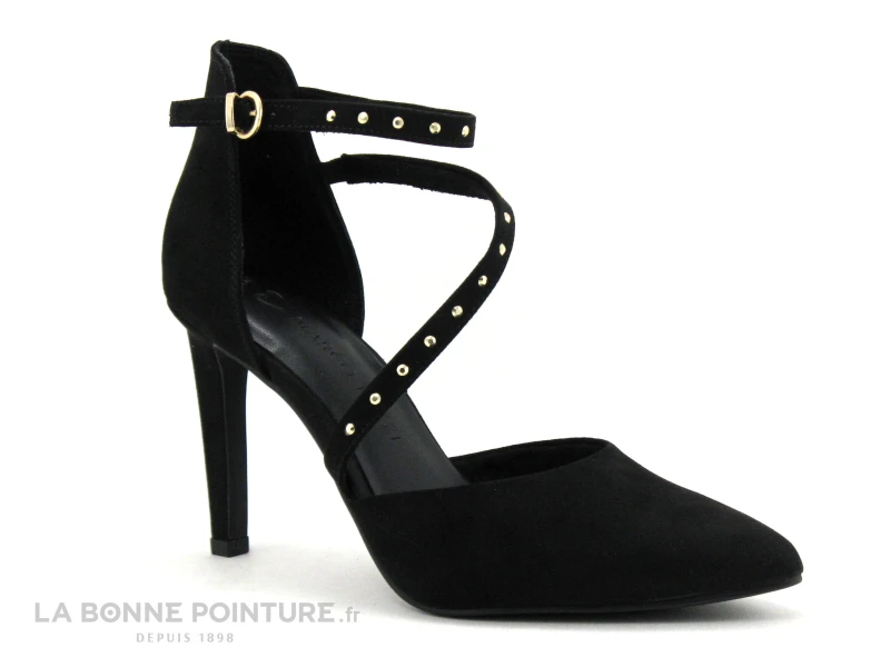 Marco Tozzi 2-24407-20 Black - Escarpin Noir - Bride Cheville - Talon Haut - Image 5