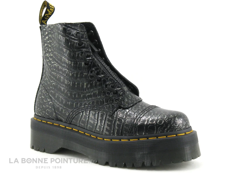 Dr. Martens Dr Martens SINCLAIR GunMetal 27318029 Wild Croc Emboss - Boots - Image 5