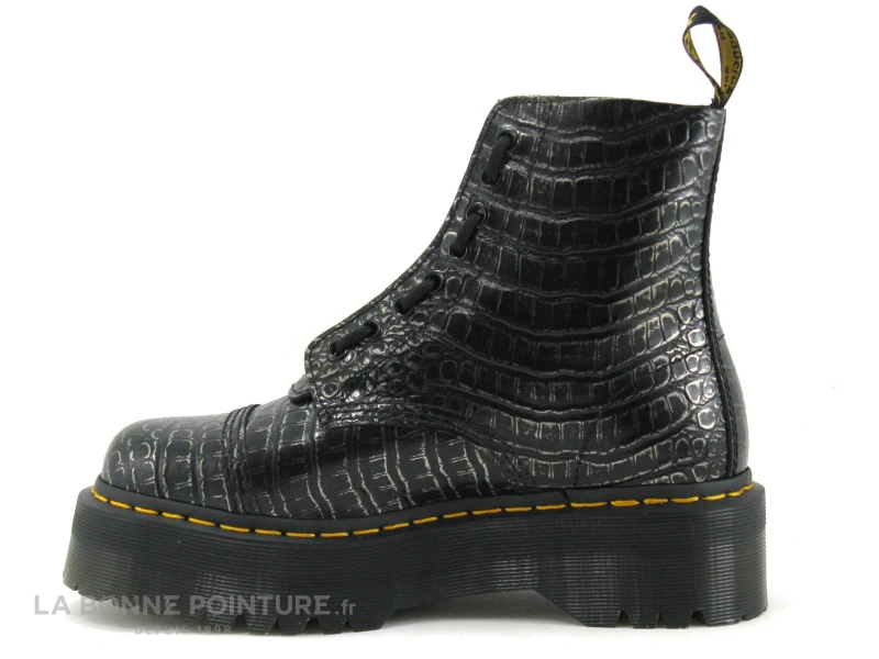 Dr. Martens Dr Martens SINCLAIR GunMetal 27318029 Wild Croc Emboss - Boots - Image 3