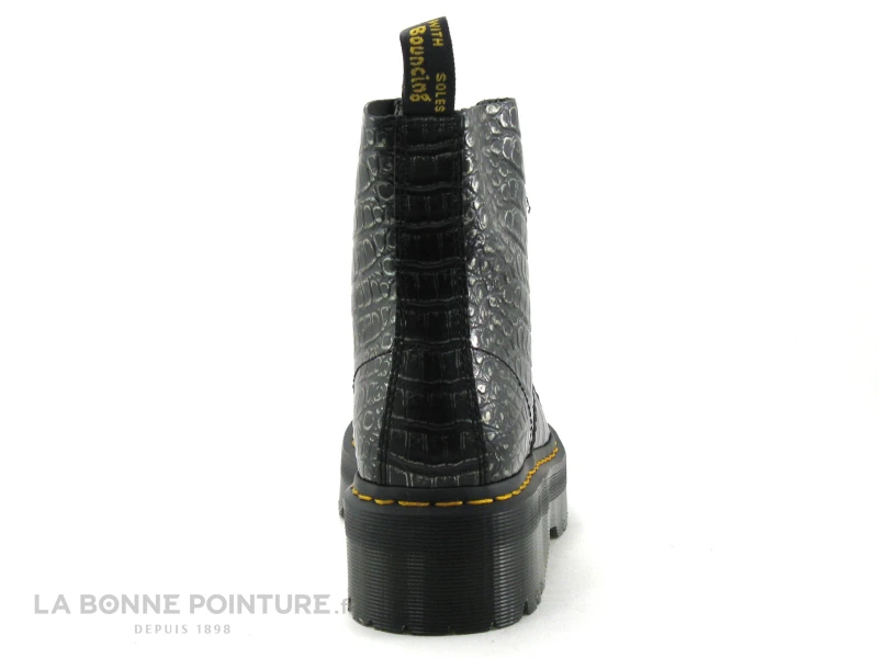 Dr. Martens Dr Martens SINCLAIR GunMetal 27318029 Wild Croc Emboss - Boots - Image 4