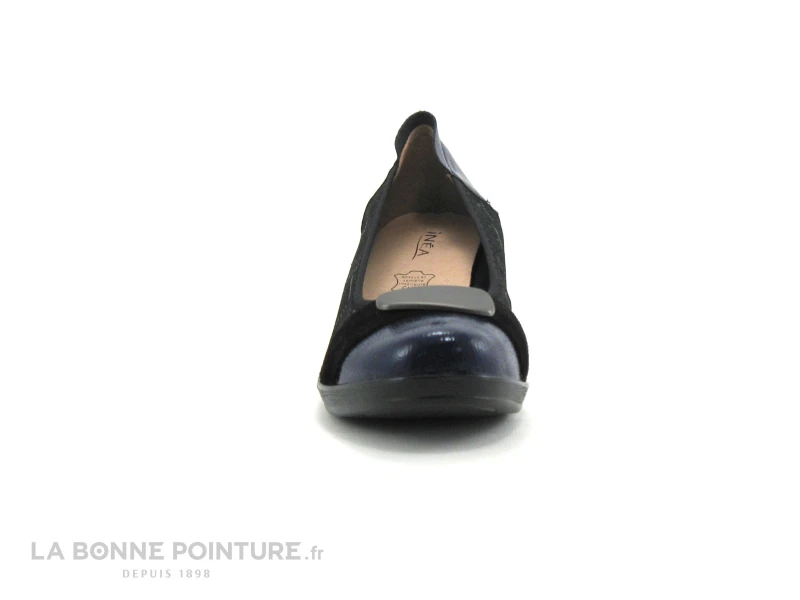 Inea RAMIRO Print Bleu Verni - Escarpin Compense - Image 2