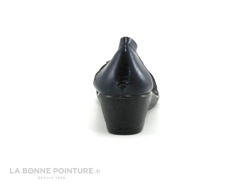 Inea RAMIRO Print Bleu Verni - Escarpin Compense - Image 4