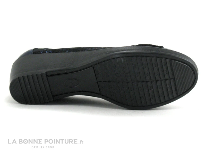 Inea RAMIRO Print Bleu Verni - Escarpin Compense - Image 7