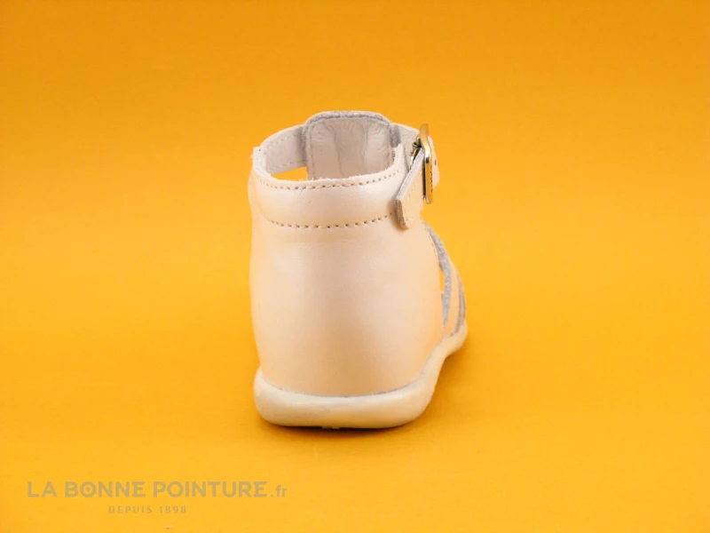 Bopy ZIBEL Blanc Et Argent - Sandale BEBE Fille - Image 4