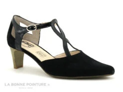 Geo Reino NOEMIE Noir - Escarpin Avec Bride Fermee