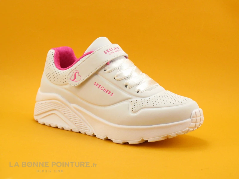 Skechers UNO LITE Blanc 310451L - Basket Fille Skechers Street