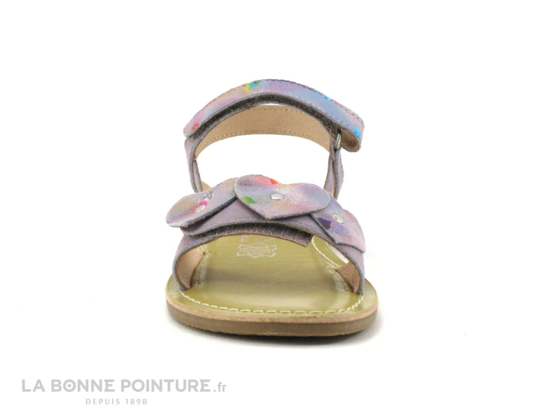 Wipop PRAGA Lilas - Sandale Fille Avec Scratch - Violet - 3 Coeurs - Image 2