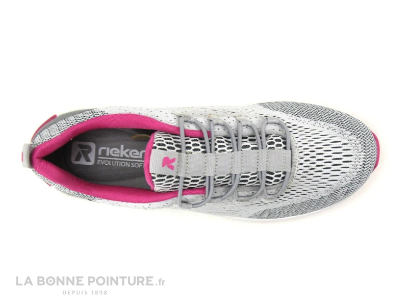 Rieker Revolution 40403-40 Sportec12 - Gris Bleu Noir - Basket Sport Femme - Image 6