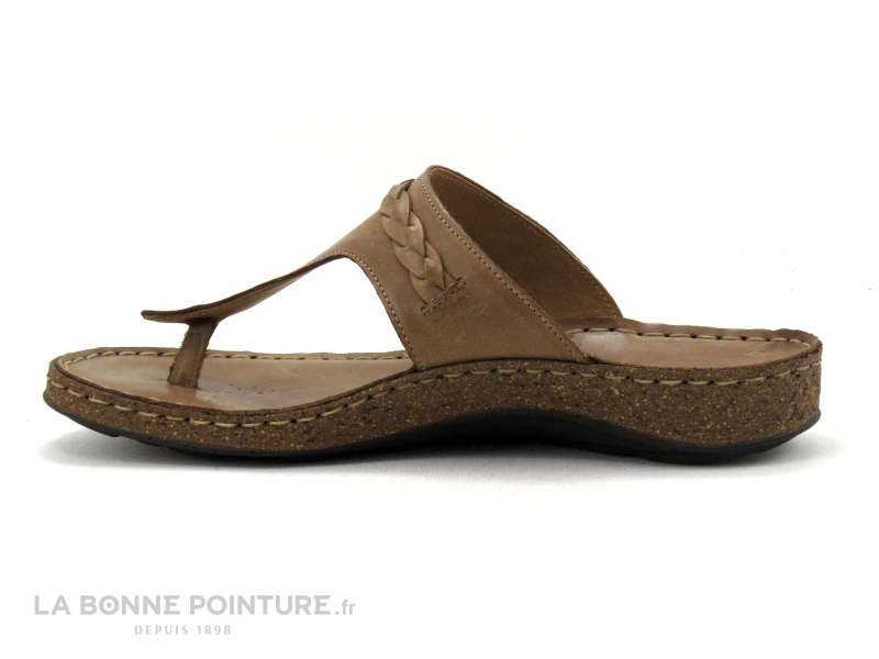 Green Hill 21490 - Ebano - Tong Femme Cuir Marron - Image 3