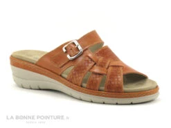 Suave MYKONOS 14510ET Carrot - Mule Confort Femme Cuir Orange