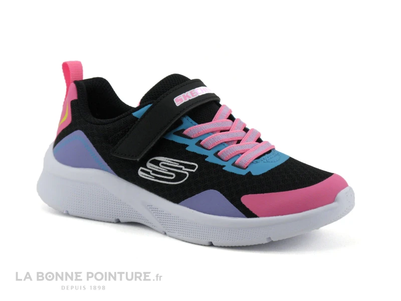 Skechers 302348L Microspec Bright Retros - Noir - Multi - Basket Fille - Image 5