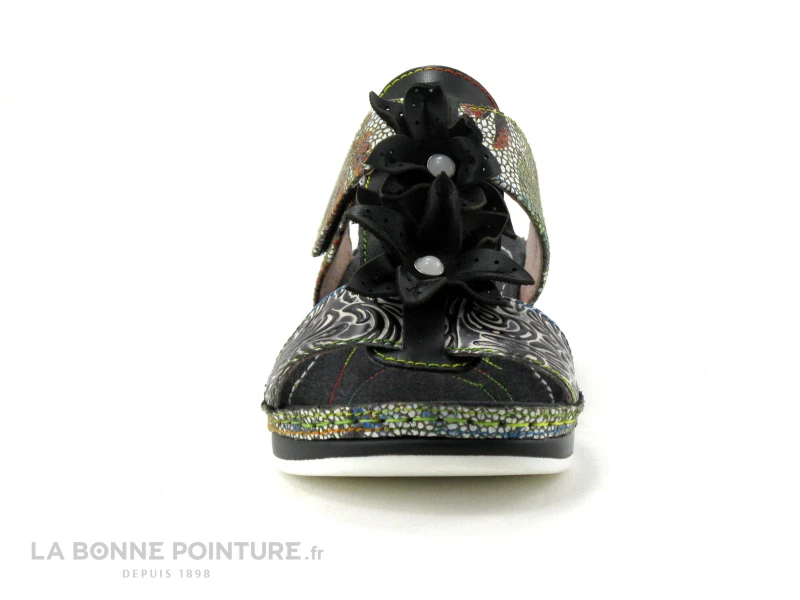 Laura Vita BRCUELO 83 Noir - Mule Femme Semelle Compensee - Image 2