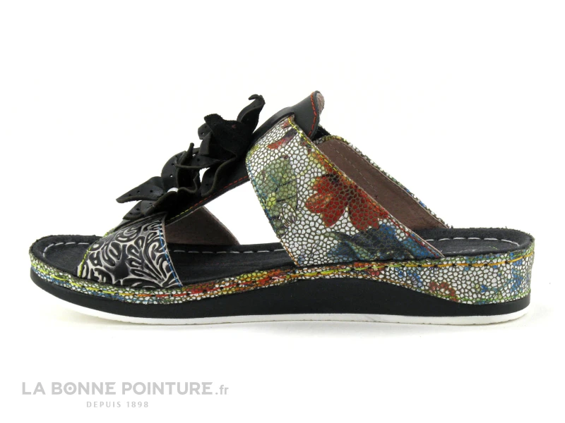 Laura Vita BRCUELO 83 Noir - Mule Femme Semelle Compensee - Image 3