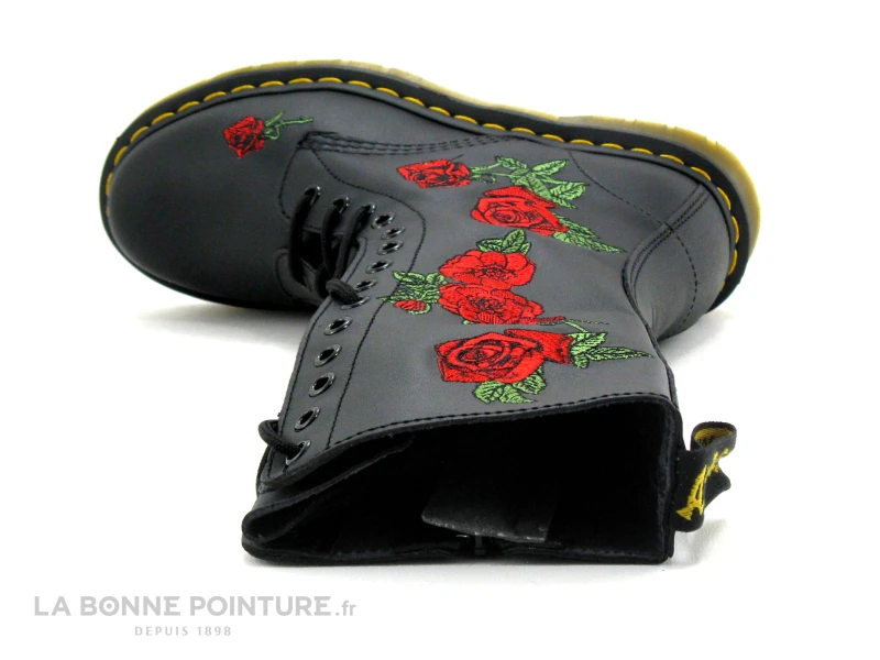 Dr. Martens DR Martens 1914 VONDA Black - Roses Brodees - Bottine - Image 6