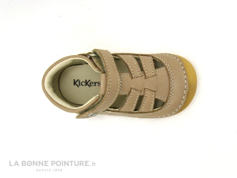 Kickers SUSHY Beige - Sandale Bebe Bout Ferme - Image 6