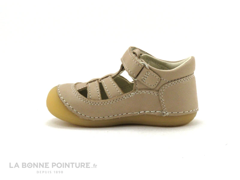 Kickers SUSHY Beige - Sandale Bebe Bout Ferme - Image 3