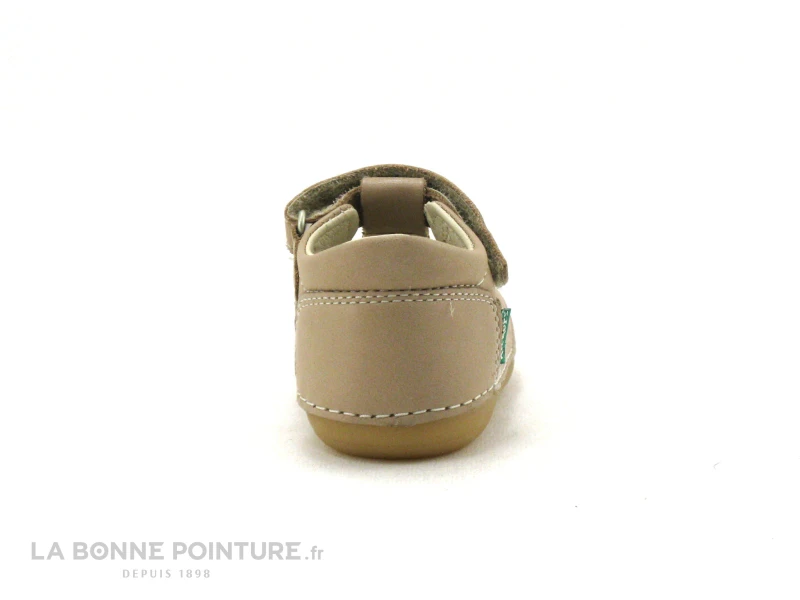 Kickers SUSHY Beige - Sandale Bebe Bout Ferme - Image 4