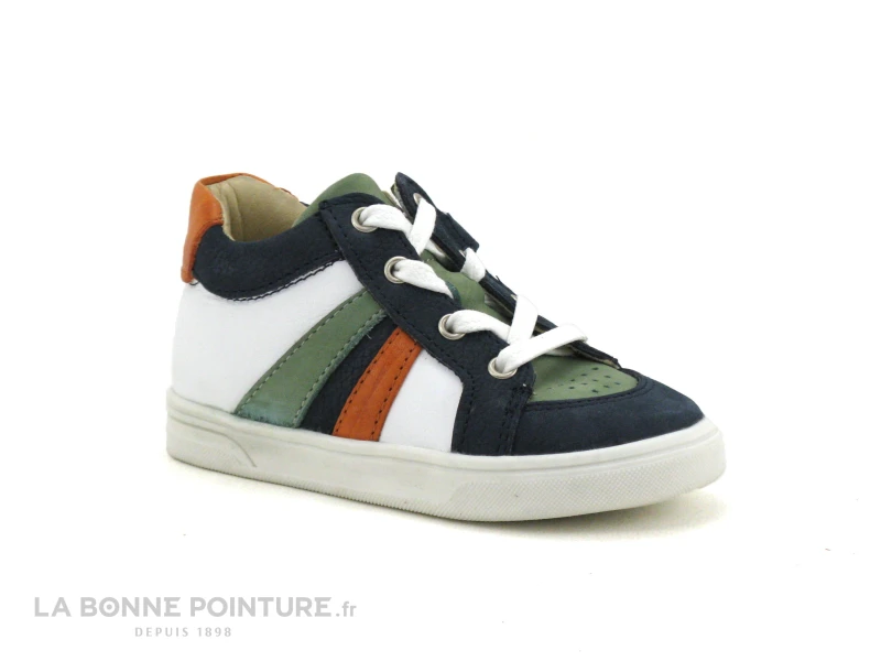 Bellamy BILL Marine Vert Blanc - Basket GARCON - Image 5