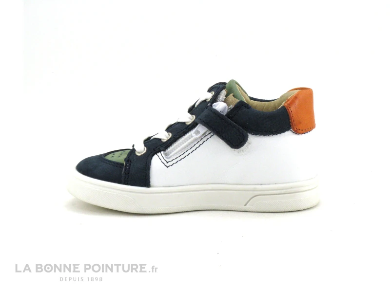Bellamy BILL Marine Vert Blanc - Basket GARCON - Image 3