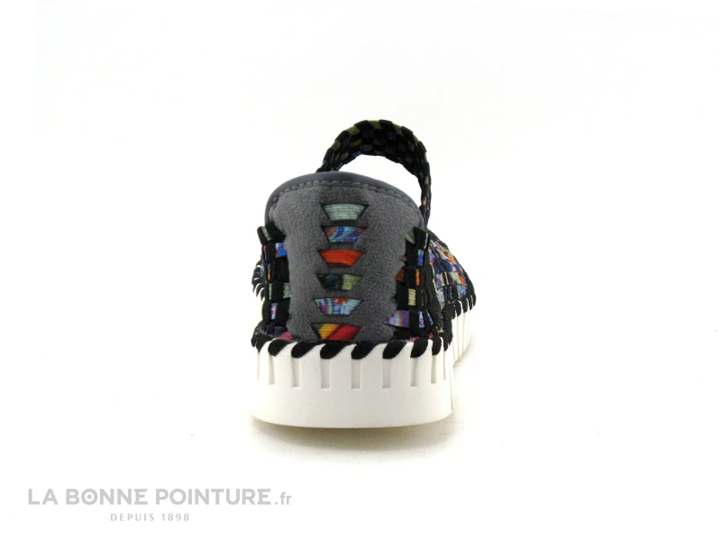 Rock Spring ALEGRA Noir Multicolore - Ballerine Elastique - Image 4