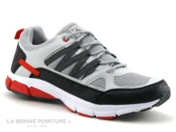 Streeter ABIUM Gris Rouge Noir - Basket Sport Homme