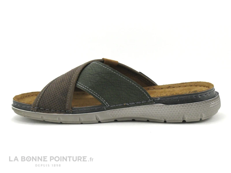 Morans MARLONDO - Kaki Marron - Mule Homme Brides Croisees - Image 3